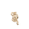 Chanel CC Gold Plated Strass and Faux Pearl Ribbon Bullet Back Earrings Secondhand