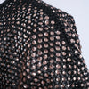 Secondhand Marco De Vincenzo Black Mesh Bomber Jacket - '10s