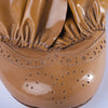Secondhand Miu Miu Nude Patent Leather Flats with Ruffle Detailing