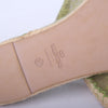 Secondhand Valentino Green Mesh and Lace Espadrille Flats - '10s