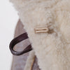 Secondhand Prada Women’s Shearling Long Coat with Hood - '00s