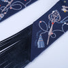 Hermès Les Clés à Pois Fringed Twilly Bleu Marine - '20s