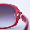 Secondhand Cartier Trinity Audrey 440 Red Acetate Sunglasses - '20s