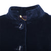 Secondhand Blumarine Navy Velvet Skirt Suit With Fur Cuffs