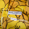 Secondhand Dolce & Gabbana Yellow Floral Silk Midi Dress - '00s