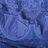 Secondhand La Perla Blue Lace Bustier Slip Dress - '00s