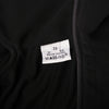 Secondhand Hermès Black Draped Jersey Dress with Oversized Silver Hook Buckle – ’00s