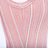 Secondhand Missoni Pink Ribbed Knit Sleeveless Skater Dress - '10s