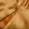 Secondhand Miu Miu Gold Silk Top with Embellished Neckline - '00s