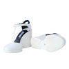 Secondhand Prada White Leather T-Strap Platform Wedge Sandals - '10s