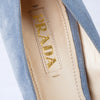 second ahnd Prada Light Blue Suede Pumps -