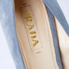 Secondhand Prada Light Blue Suede Pumps - '10s