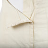 Secondhand Miu Miu Cream Leather Midi Skirt - '90s