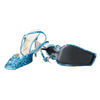 Secondhand Cesare Paciotti Blue Sequin Stiletto with Ankle Strap - '10s