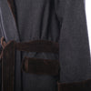 Secondhand Saint Laurent Rive Gauche Paris Velvet Trim Wool Coat – '70s