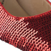 Secondhand Paciotti Red Sequin Mule Pumps - '90s
