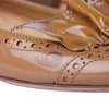Secondhand Miu Miu Nude Patent Leather Flats with Ruffle Detailing - '10s