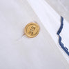 Secondhand Roberta Di Camerino Nautical Trompe-L'œil Cotton Coat -'70s