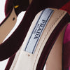 Secondhand Prada Suede Patchwork Heel Sandals - '10s