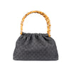 Secondhand Gucci Denim GG Canvas Bamboo Handbag - '10s