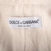 Secondhand Dolce & Gabbana Ivory Military Cropped Jacket with Gold Crest Buttons