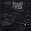 Secondhand Dolce&Gabbana Black Leather Biker Pants With Zip Details - '00s