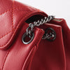 Secondhand Chanel Mini Accordion Flap Bag in Red Caviar Leather - '00s