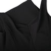 Secondhand Victoria Beckham Draped-Neck Black Stretch-Jersey Zip-Back Midi Dress – ’10s