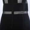 second hand Prada Black Dress with Semi-Sheer Silk Chiffon Paneling - '00s