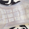 Secondhand Chanel Black & White CC Logo Canvas Slide Sandals - '00s
