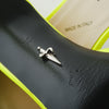 Secondhand Cesare Paciotti Yellow Heels with Ankle Strap - '10s