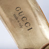 Secondhand Gucci by Tom Ford Gold Leather Tiger Head Sandals - '00s