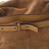 Secondhand Saint Laurent Nadja Brown Floral Suede Handbag – '00s