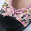 Secondhand Chanel Multicolor Canvas and Patent Leather Cap-Toe Ballet Flats - '00s