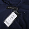 second hand Lauren Ralph Lauren Navy Beaded Mesh Cross-Back Gown