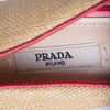 Secondhand Prada Raffia & Patent Leather Peep-Toe Pumps - '00s