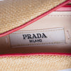 Secondhand Prada Raffia & Patent Leather Peep-Toe Pumps - '00s