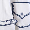 Secondhand Roberta Di Camerino Nautical Trompe-L'œil Cotton Coat -'70s