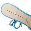 Secondhand Cesare Paciotti Blue Sequin Stiletto with Ankle Strap - '10s