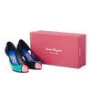 Secondhand Salvatore Ferragamo Fiaba Leather and Suede Pumps- '10s
