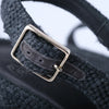 Secondhand Castañer Dark Grey Wedge Espadrilles - '10s