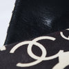 Secondhand Chanel Black & White CC Logo Canvas Slide Sandals - '00s