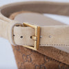 Secondhand Gucci Suede & Guccissima Cork Hollie Wedge Sandals - '10s