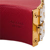 Secondhand Prada Crystal Saffiano Leather Cuff Bracelet - '10s