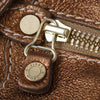 Secondhand Jimmy Choo Metallic Brown Leather Mahala Bag -'10s