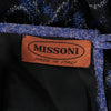 Secondhand Missoni Knit Mini Dress Blue & Silver - '00s