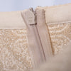 Secondhand Alaïa Beige Wool Blend Stretch Knit Skater Dress - '00s