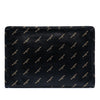 Balenciaga Lambskin Allover Logo Zip Pouch Secondhand