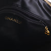 Secondhand Chanel black lambskin top handle bag - '90s