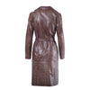 Secondhand Roberto Musso Brown Sheepskin Leather Trench Coat - '00s